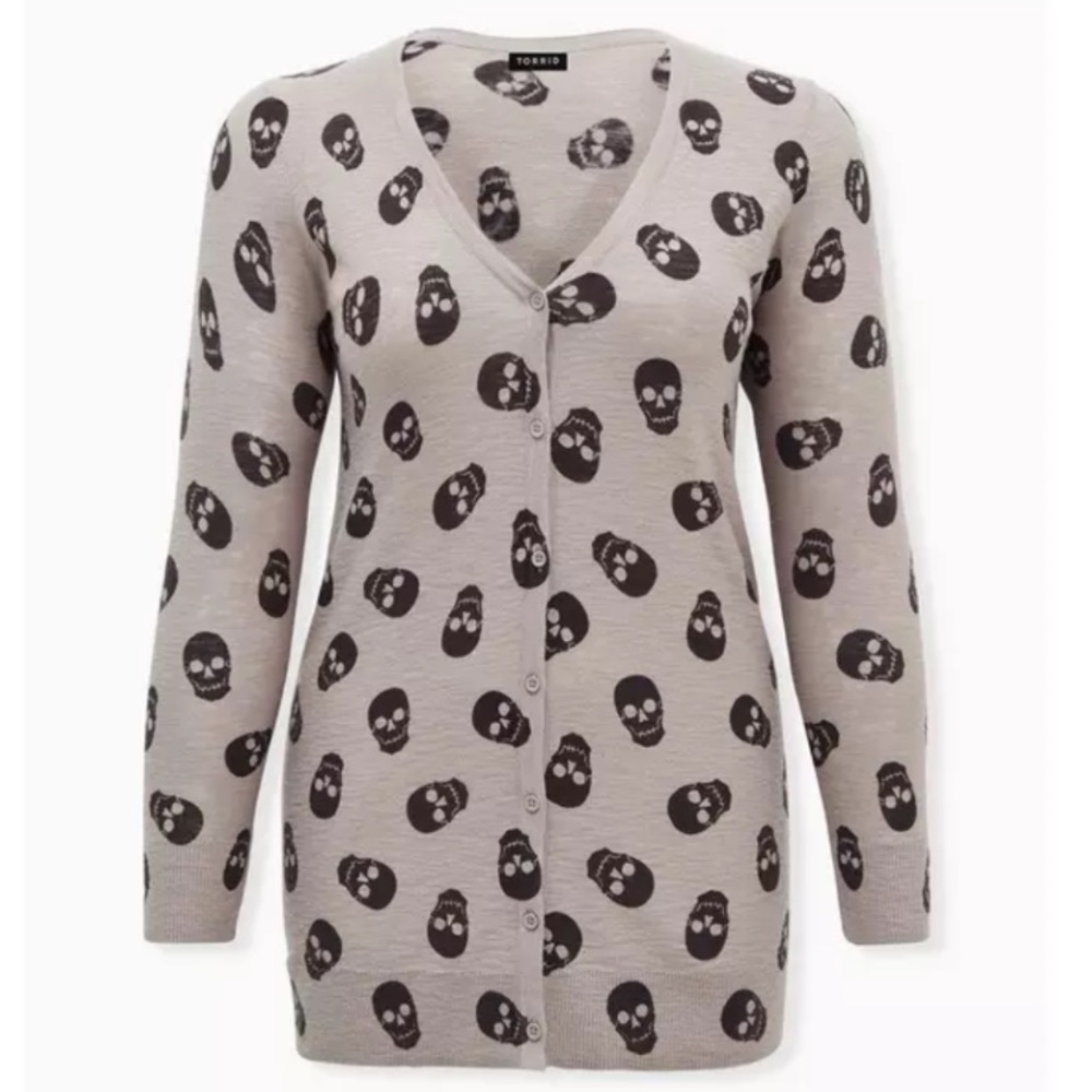Torrid Slub Boyfriend Cardigan Button-Front Sweater